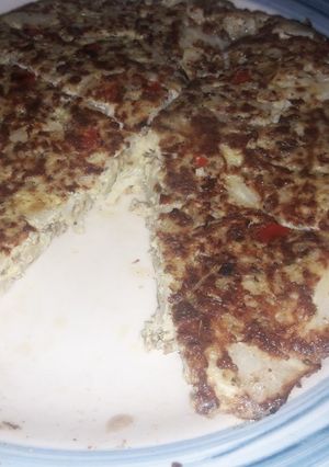 Una foto de Tortilla de coliflor ♡