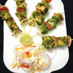 A picture of Veg Tofu chutney  kebabs.