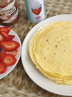 Una foto de Filloas o crêpes de leche