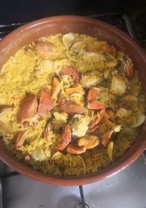 Una foto de Arroz con nécoras