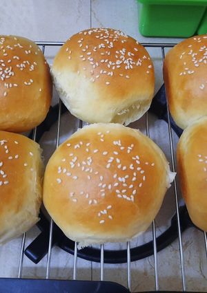 Foto resep Burger bun (straight dough method)