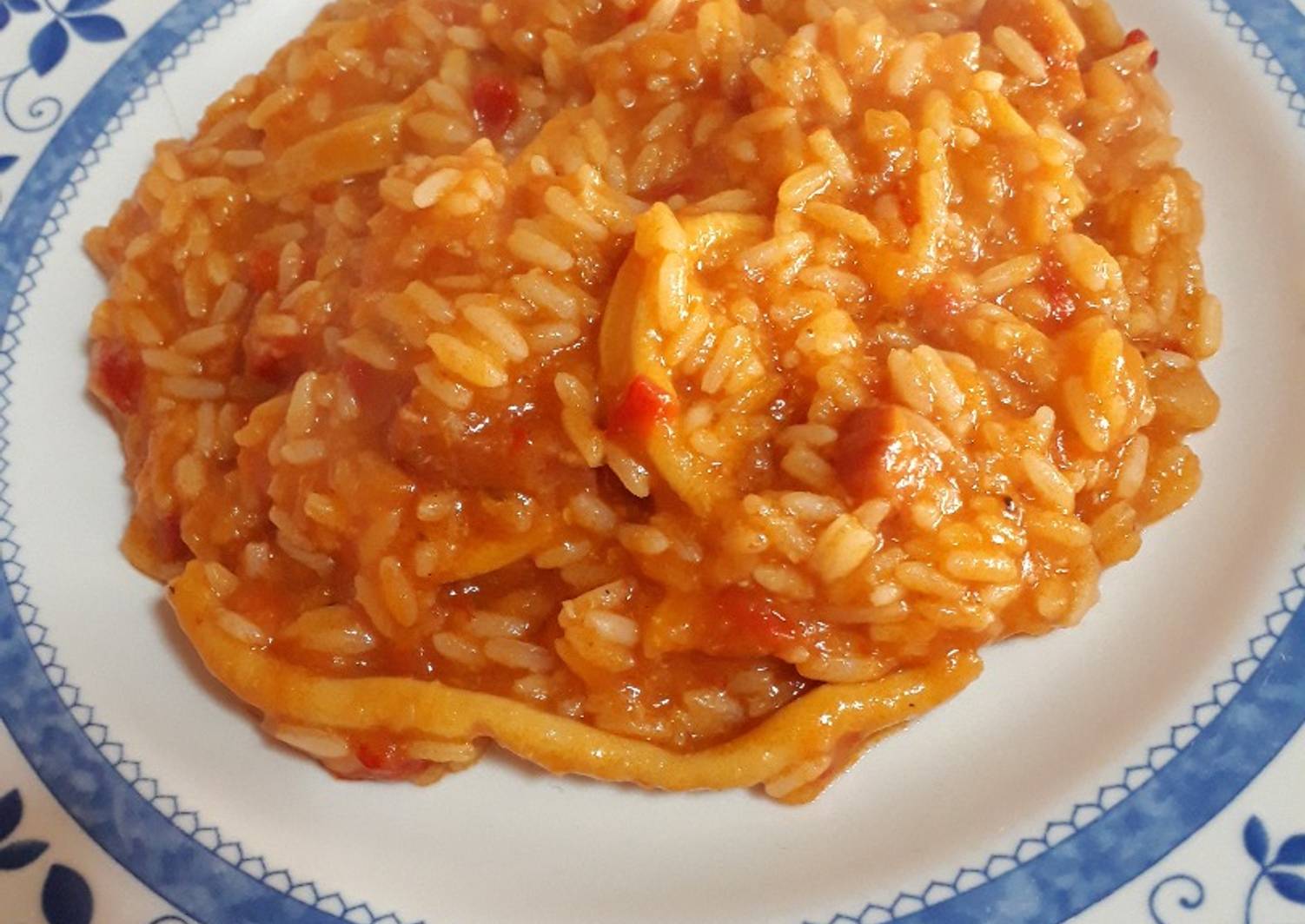 Arroz Caldoso Con Calamares Receta De Lucía Díaz- Cookpad