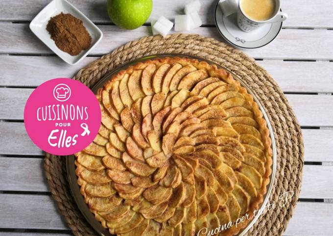 Tarte aux pommes compote canelle