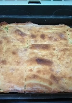Φωτογραφία της συνταγής Πρασόπιτα με κρέμα γάλακτος