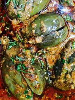 A picture of Curd Brinjal Masala Curry.