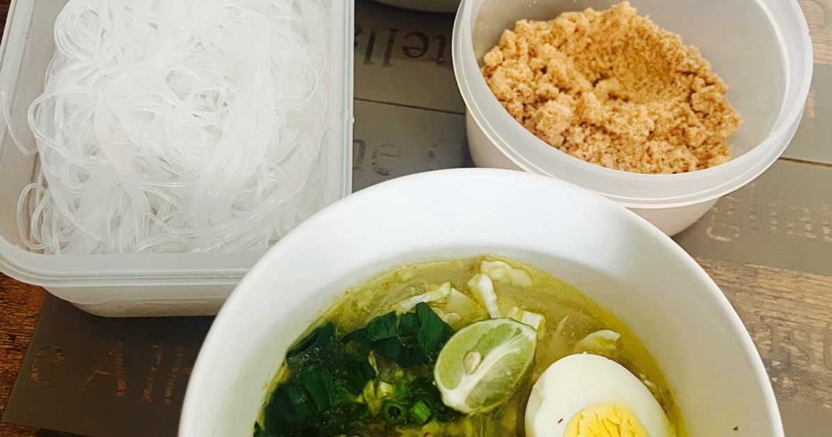 Soto Ayam Lamongan with Koya
