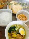 Soto Ayam Lamongan with Koya
