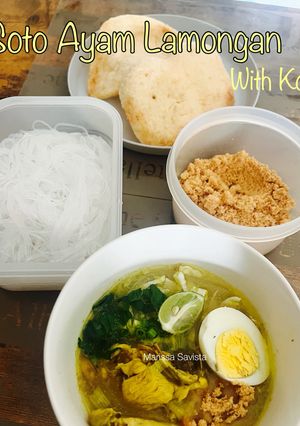 Foto resep Soto Ayam Lamongan with Koya