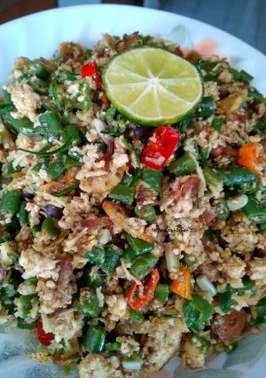 Foto resep Lawar Ayam Kacang Panjang