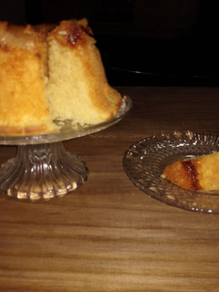 Una foto de Torta de manzana invertida