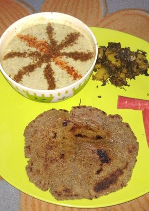 A picture of Bajre ka paratha.