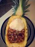 Chicken & rice pineapple bowl