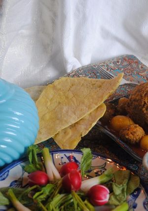 A picture of Persian meatball (Kofteh Tabrizi).