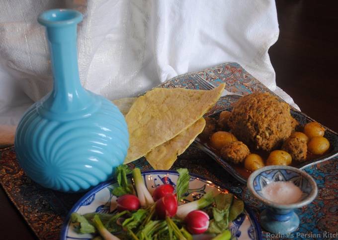 Persian meatball (Kofteh Tabrizi)