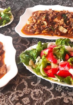 صورة لوصفة شرمولة بوزلوف طبق تقليدي جزائري 🇩🇿🇩🇿 يقطر بالبنة