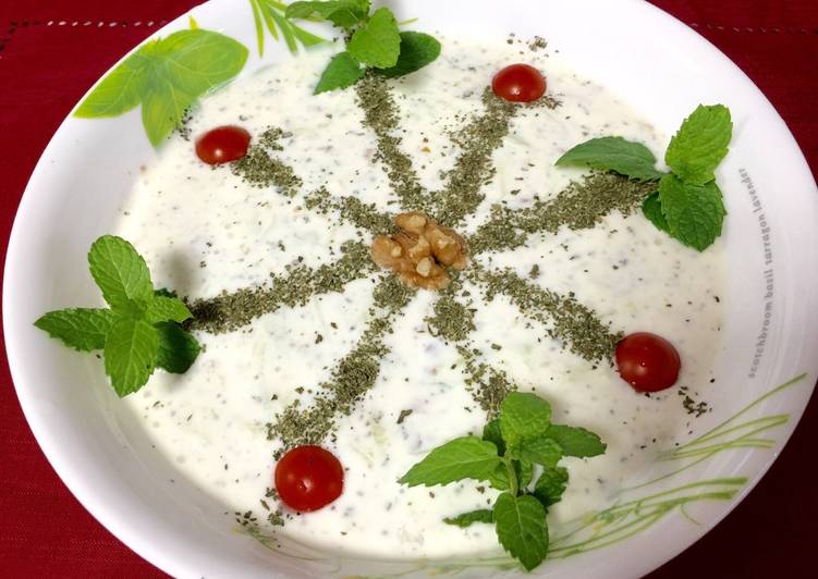 Steps to Make Homemade Iranian Cucumber Yogurt Salad