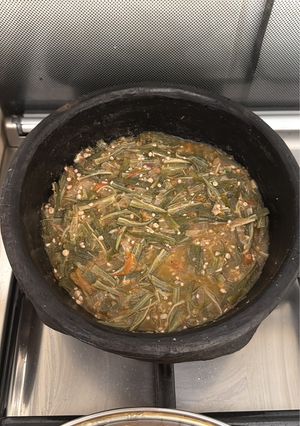 صورة لوصفة بامية جيزانية🍀