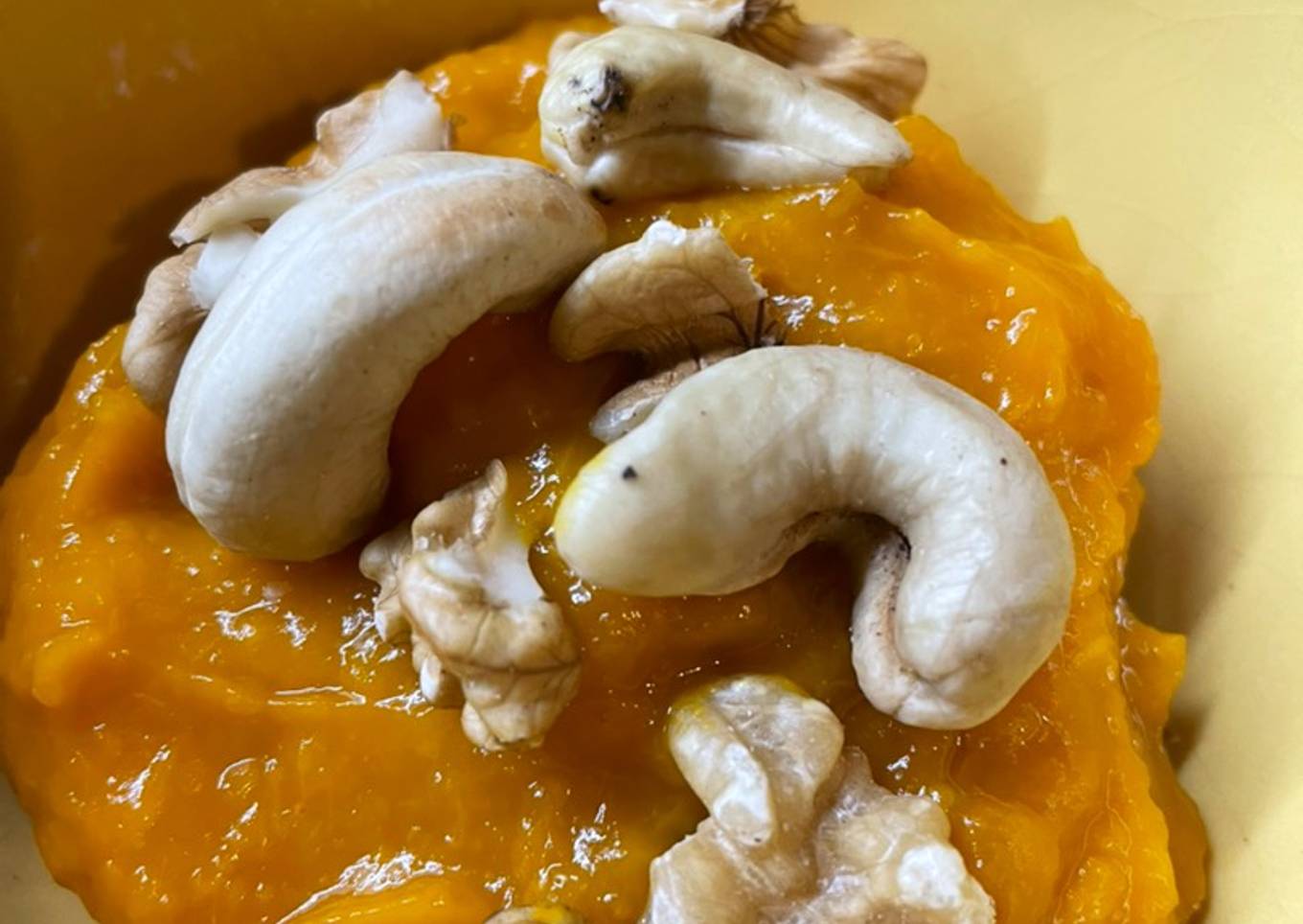 Mousse de naranja y calabaza sin azúcar ni lácteos