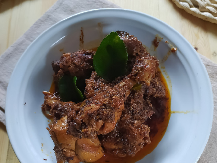 Resep Rendang Ayam Serundeng Anti Gagal