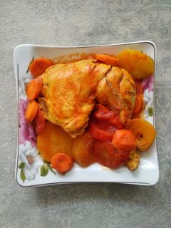 عکسی از دستور تاس کباب مرغ