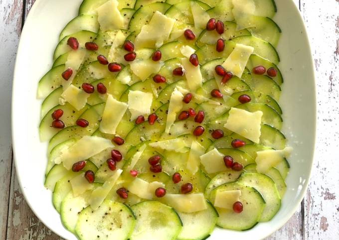 🌱Carpaccio de courgette 🌱