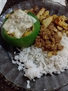 Una foto de Zapallitos rellenos con carne picada