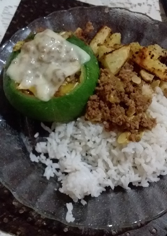 Una foto de Zapallitos rellenos con carne picada