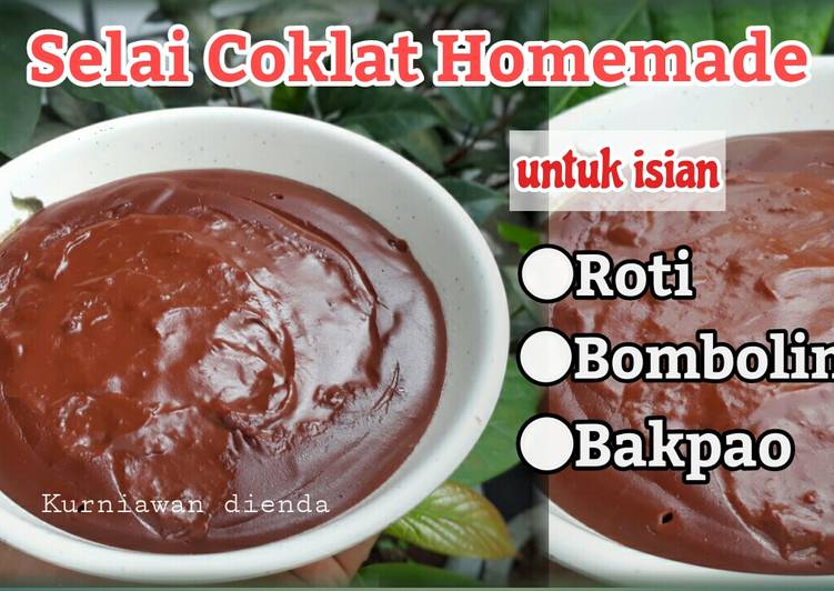 Selai coklat homemade (chocolate filling)