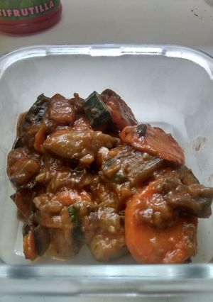 Una foto de Guiso de berenjena y zucchini