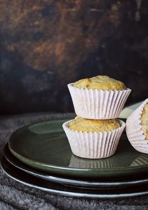 Une photo de Muffins aux noix et chocolat