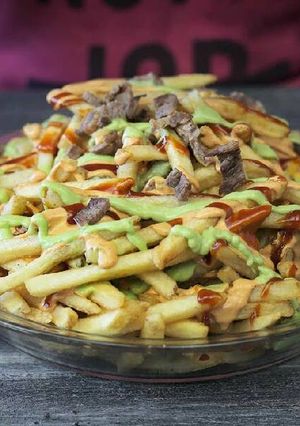 Una foto de Papas fritas a la morenita
