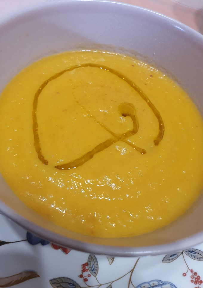 Una foto de Puré de calabaza