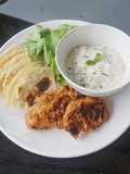 Middle-Eastern Grilled Chicken with Raita, Pita Bread & Romaine