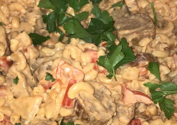 Recipe of Award-winning Spicy sausage and pepper pasta (healthy version)