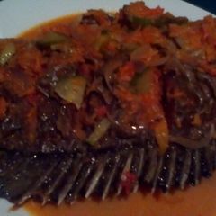 A picture of Wet fry fish with vegetables4weekchallenge.