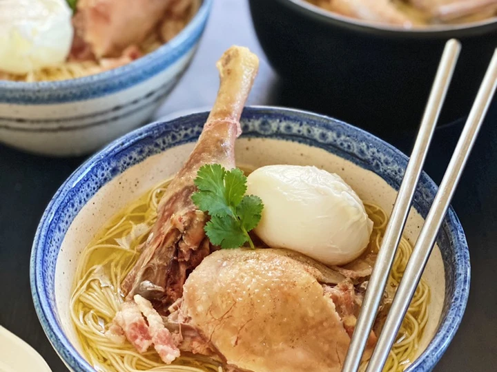 Easy Way Make Recipe Misua Tim Ayam (Misua Noodles with Chicken Steam Soup) that is Can Pamper Your Tongue, Addictive}