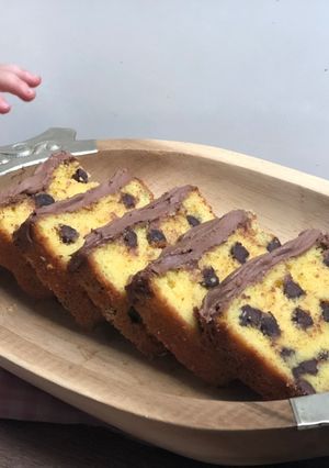 Una foto de Budín cuatro cuartos con chips