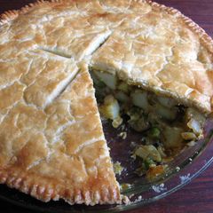 A picture of Curry Potato Pie.