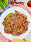 Tumis Daging Sapi dan Paprika