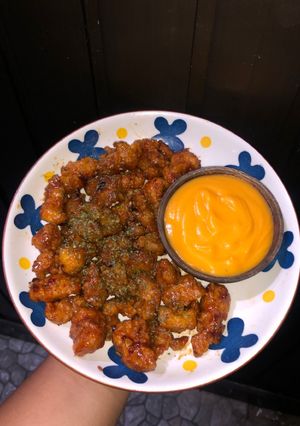 Foto resep Sweet Gochujang Chicken with Cheese Sauce 🌶️🍗🧀