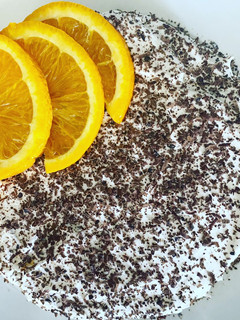 Una foto de Pastel danés de naranja keto