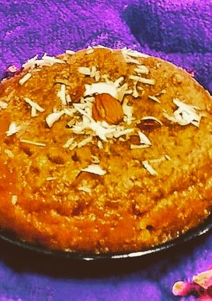 A picture of Mohanthal Halwa.