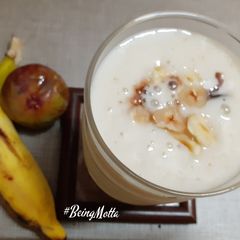 Fresh Figs -Banana Milkshake A picture of Fresh Figs -Banana Milkshake.
