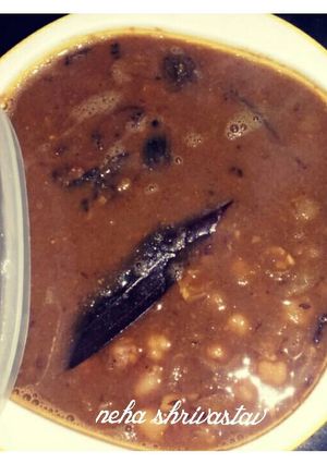 A picture of Kashmiri chhole.