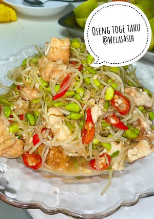 Foto resep Oseng toge mix tahu