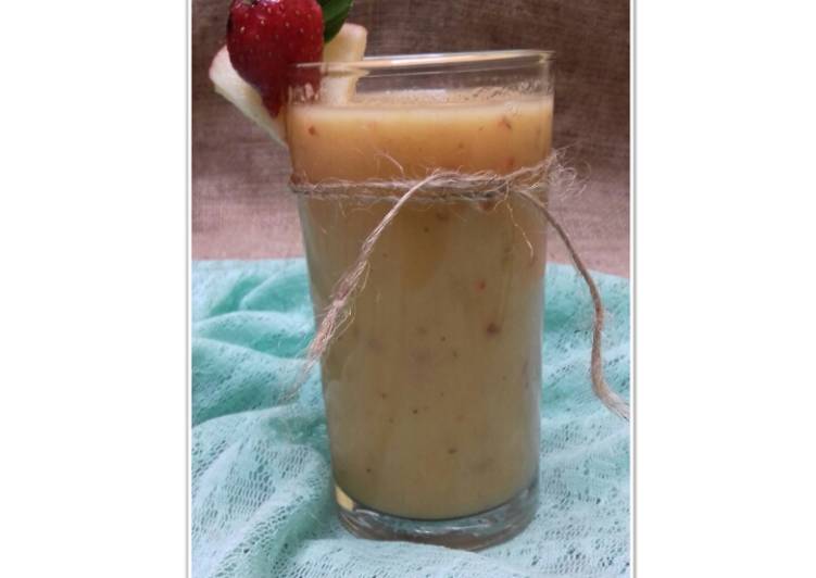 Bagaimana Membuat Jus Mangga Strawberry Apel Pir Kurma Anti Gagal