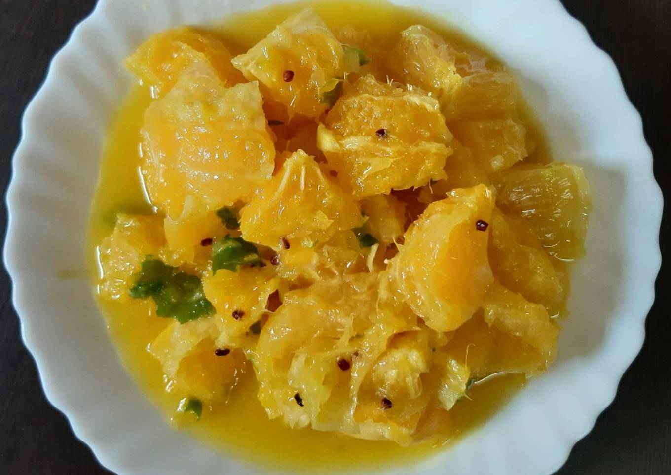 Suntala Sadeko Are Jhaneko (A Healthy Orange Chaat)