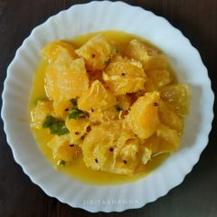 A picture of Suntala Sadeko Are Jhaneko (A Healthy Orange Chaat).