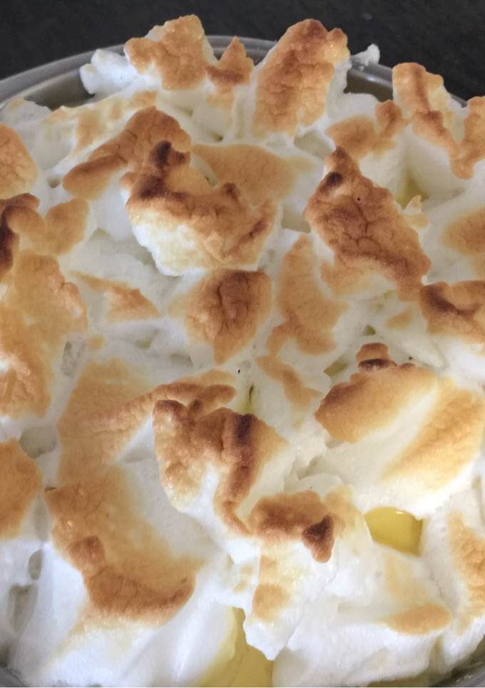 Una foto de Natillas con islas flotantes al estilo de la abuela Pepa