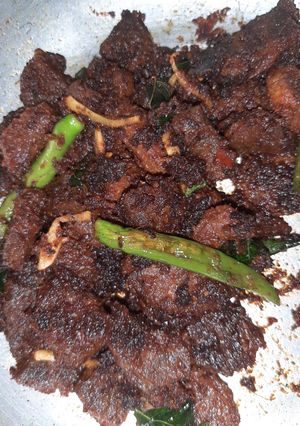 A picture of Mutton fry.